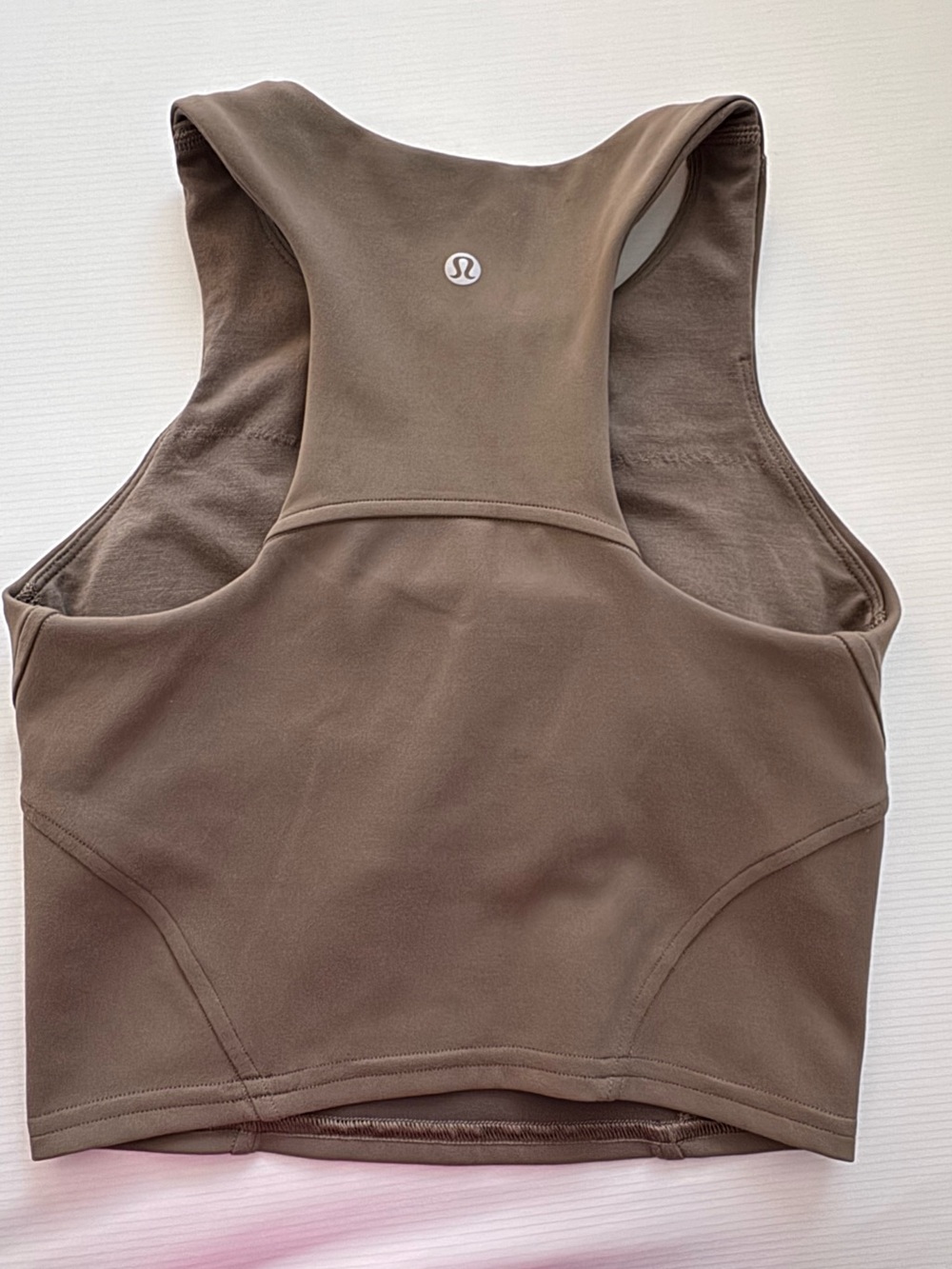 lululemon athletica Brown Racerback Crop Top